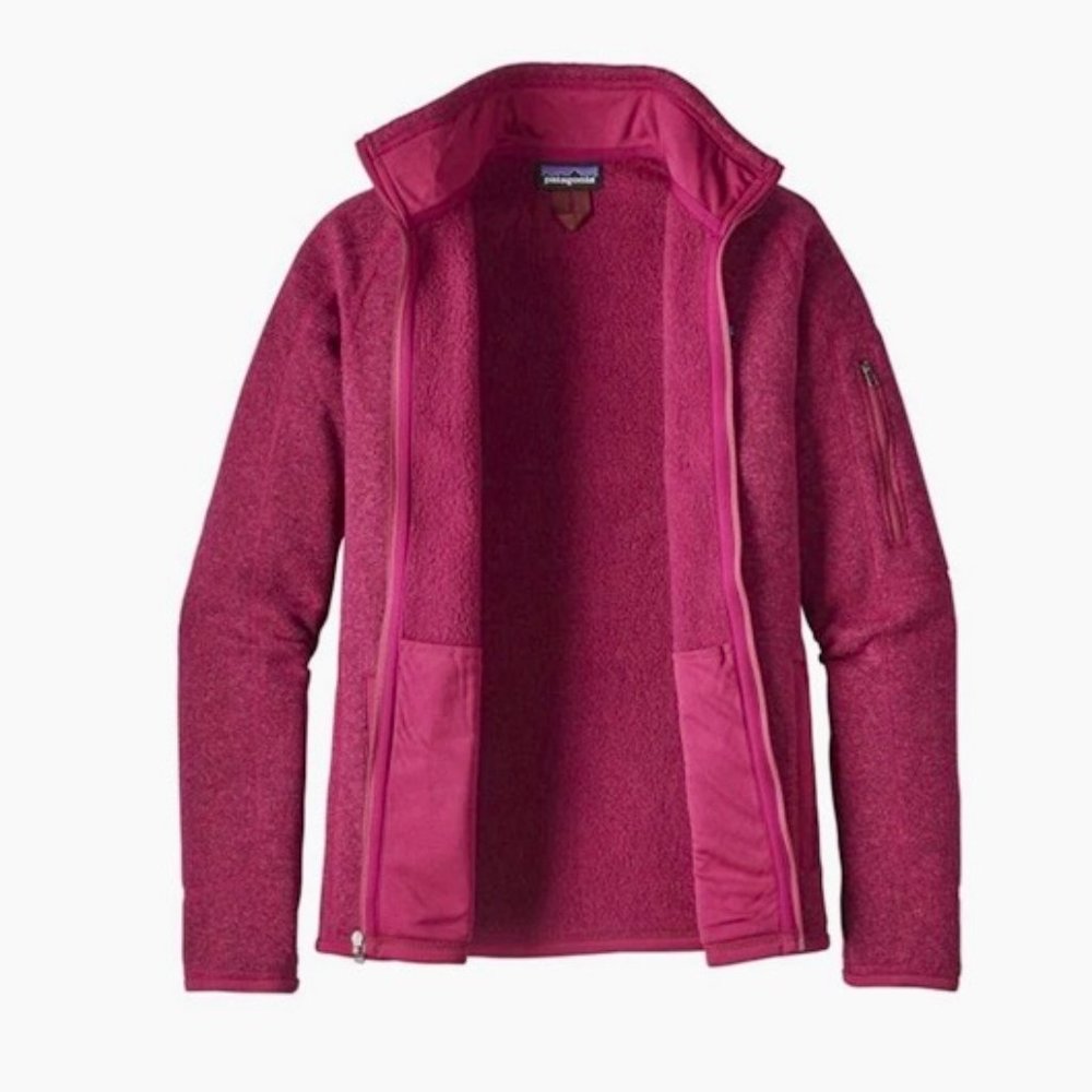 Patagonia Better Sweater Hot Pink Fleece Full Zip Jacket (Size S) - Picture 2 of 2